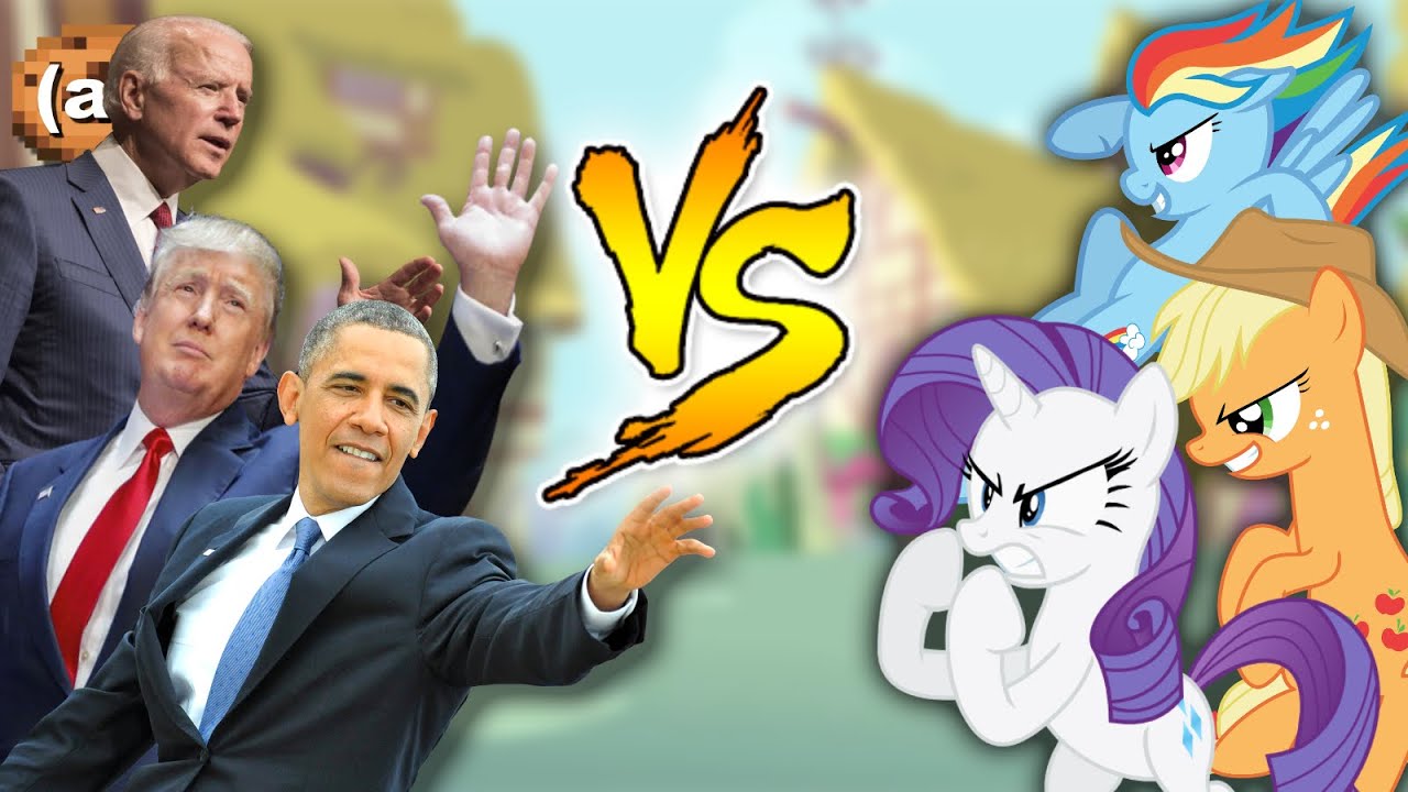 🥊 The 3 Presidents VS Ponyville 🥊 (Ai Animation)