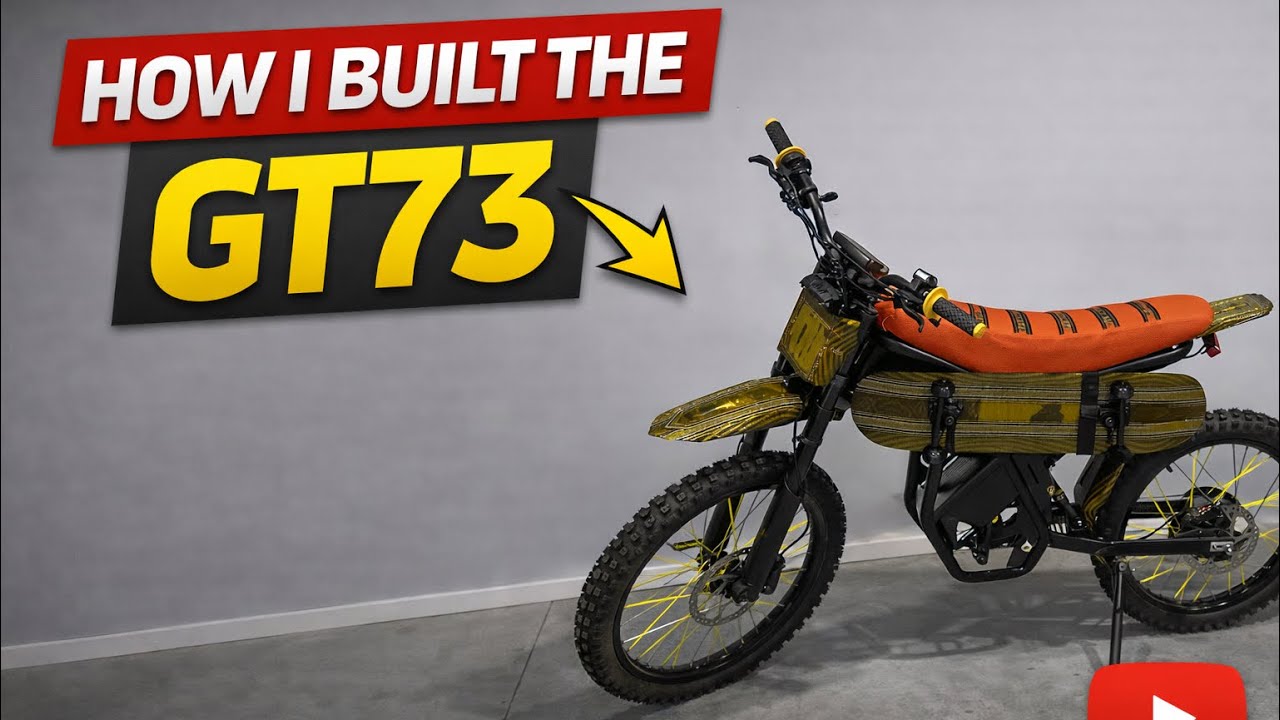 How I built my gt73 e bike (custom painted decal)