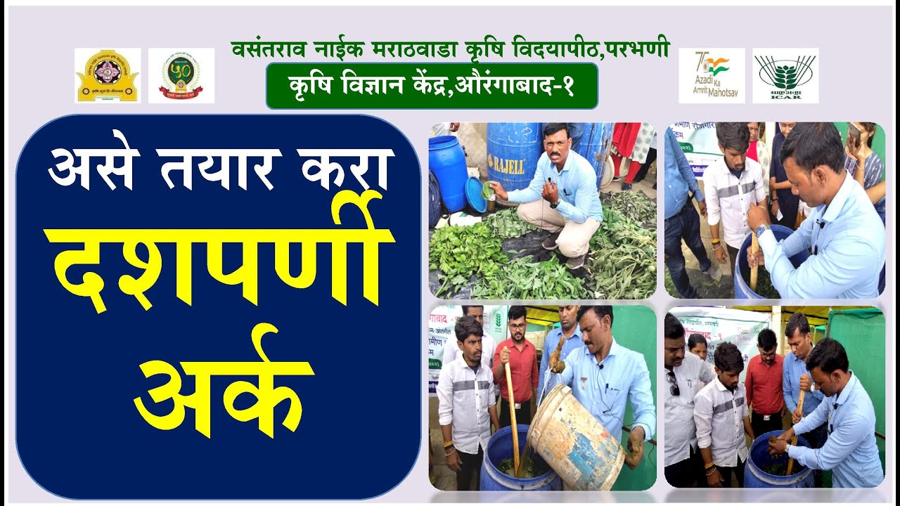असे तयार करा दशपर्णी अर्क #organic #सेंद्रिय #सेंद्रियशेती #organicfarming I #KVKAurangabad