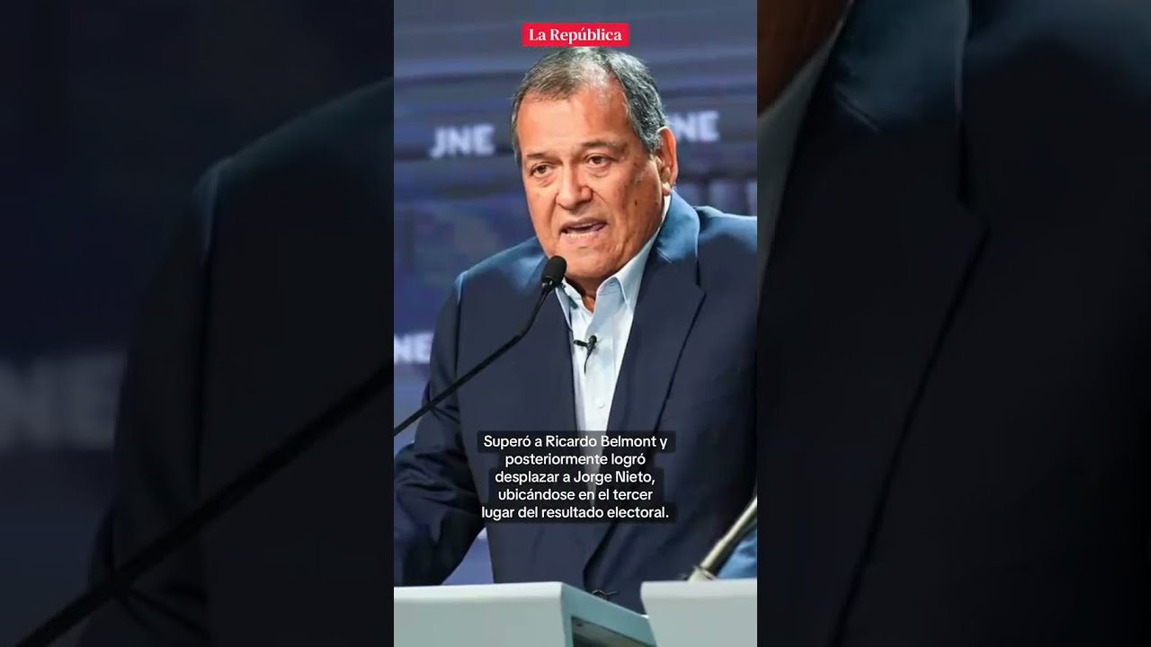 🗳️ ROBERTO S&Aacute;NCHEZ SE UBICA EN EL SEGUNDO LUGAR SEG&Uacute;N CONTEO DE LA ONPE #shorts #lr