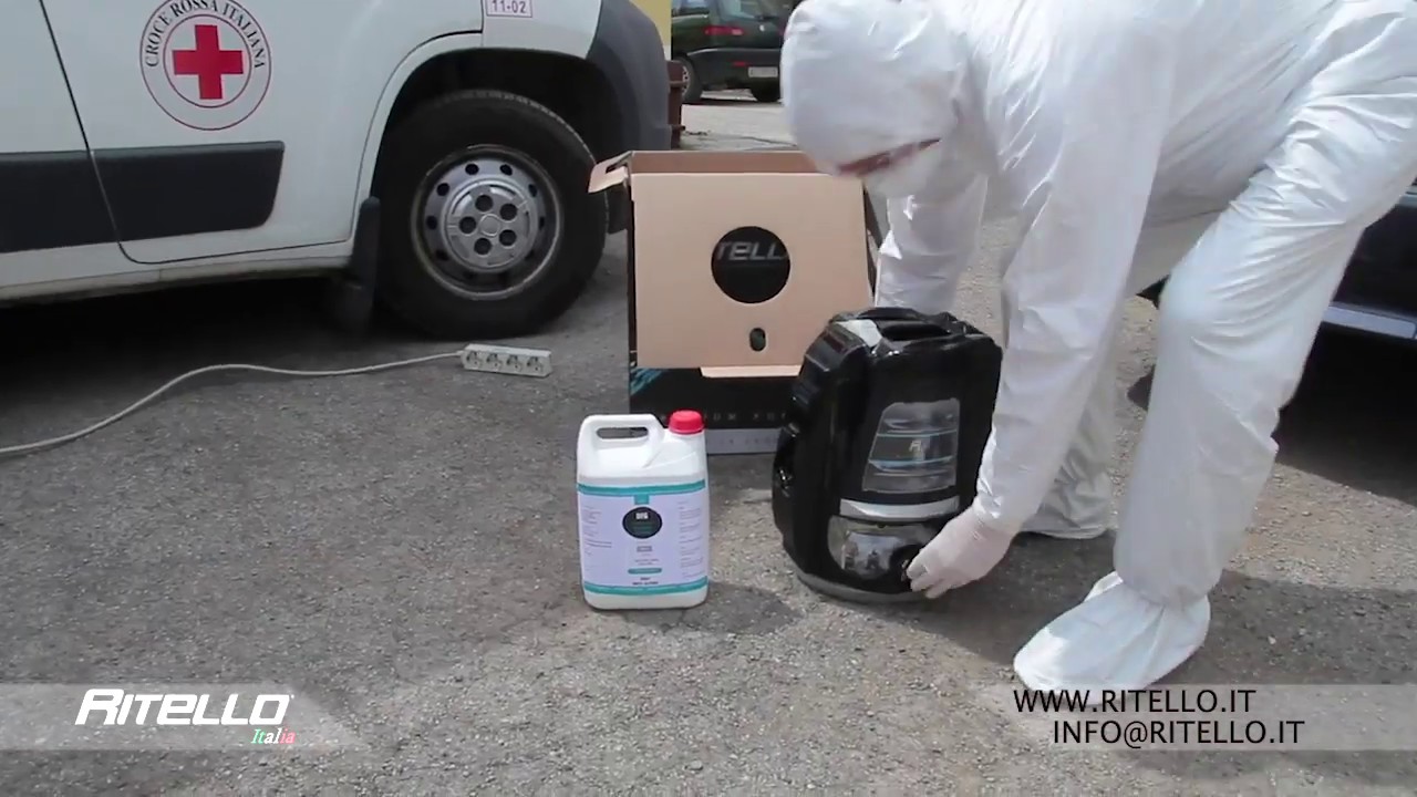 Disinfecting with the Ritello Total Cleaning System