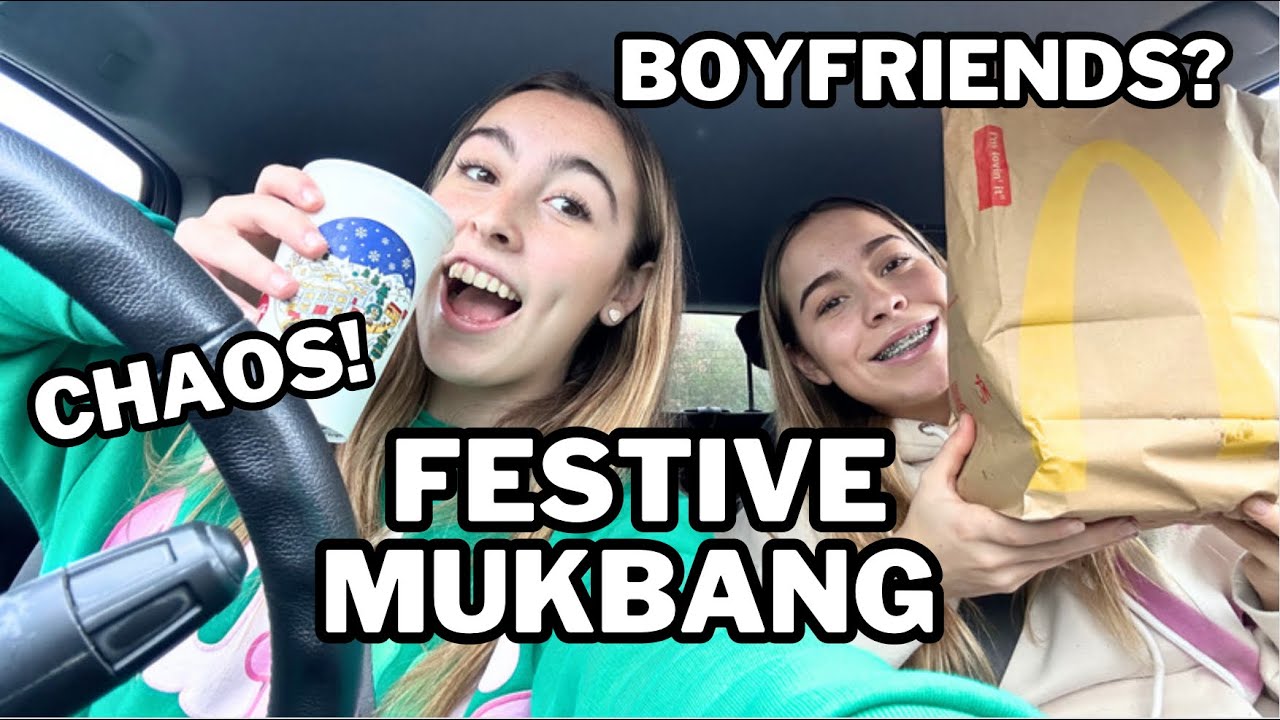 Festive MUKBANG | sisters | Lilybakes