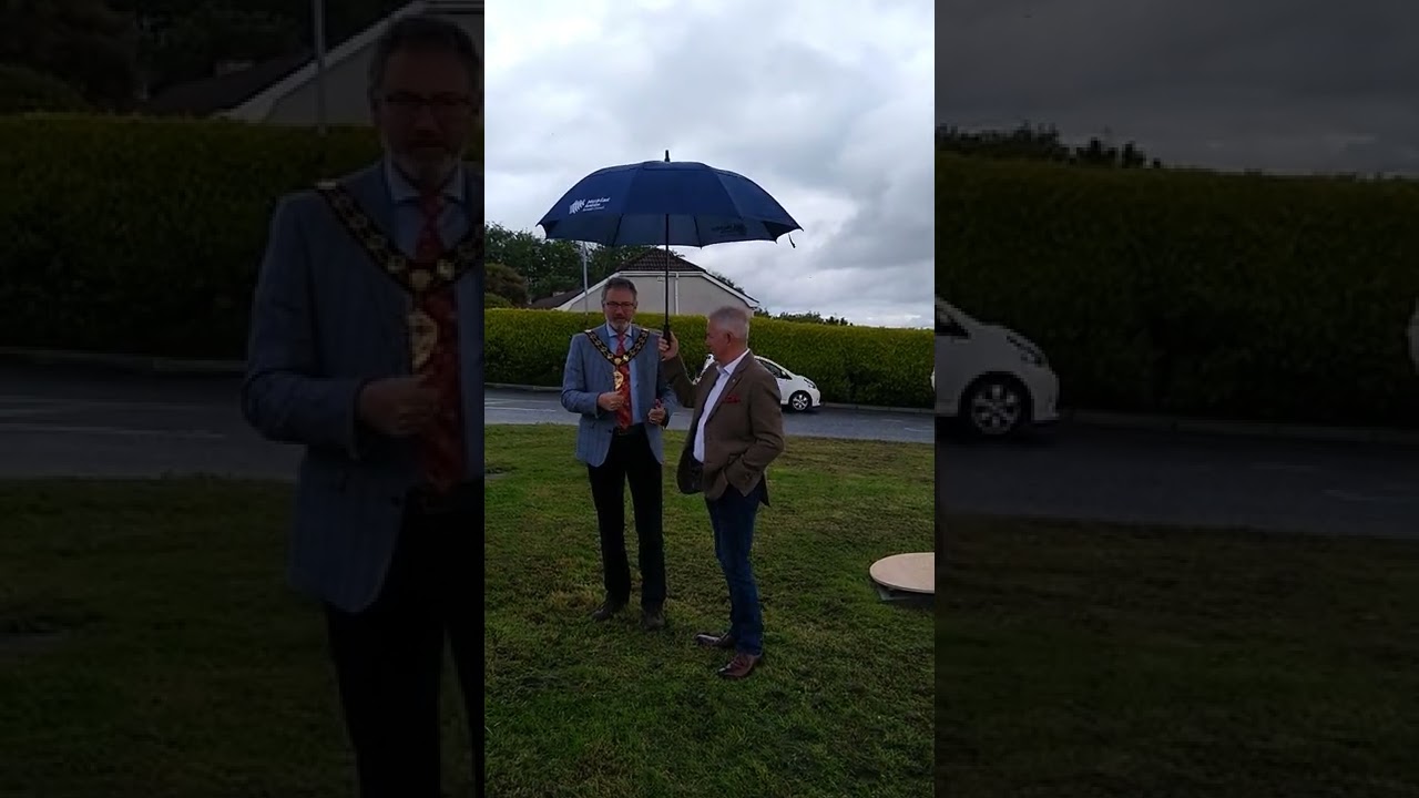 Unveiling Ballycarry's NI 100 Stone. Official planting of the WI NI 100 Tree.