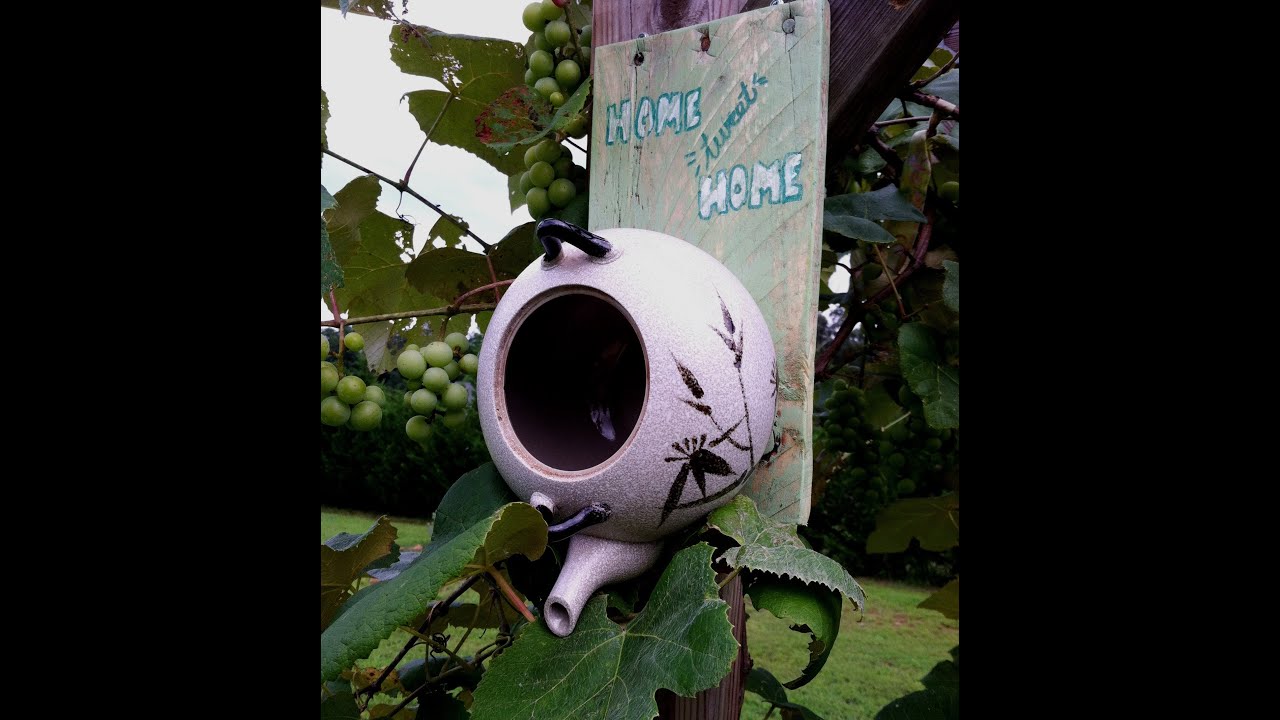 How to Make a Bird House from a Tea Pot