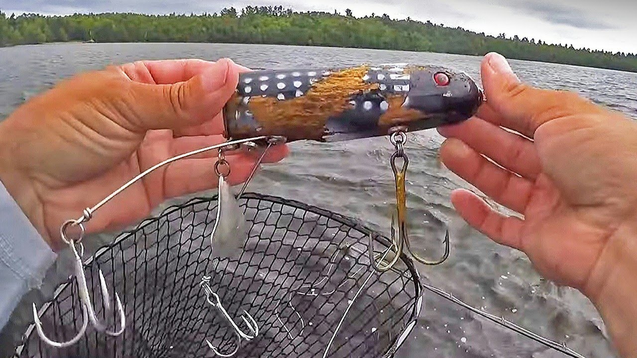 Lake Vermilion Musky - STUPID Broom Handle Lure Saves Trip!!