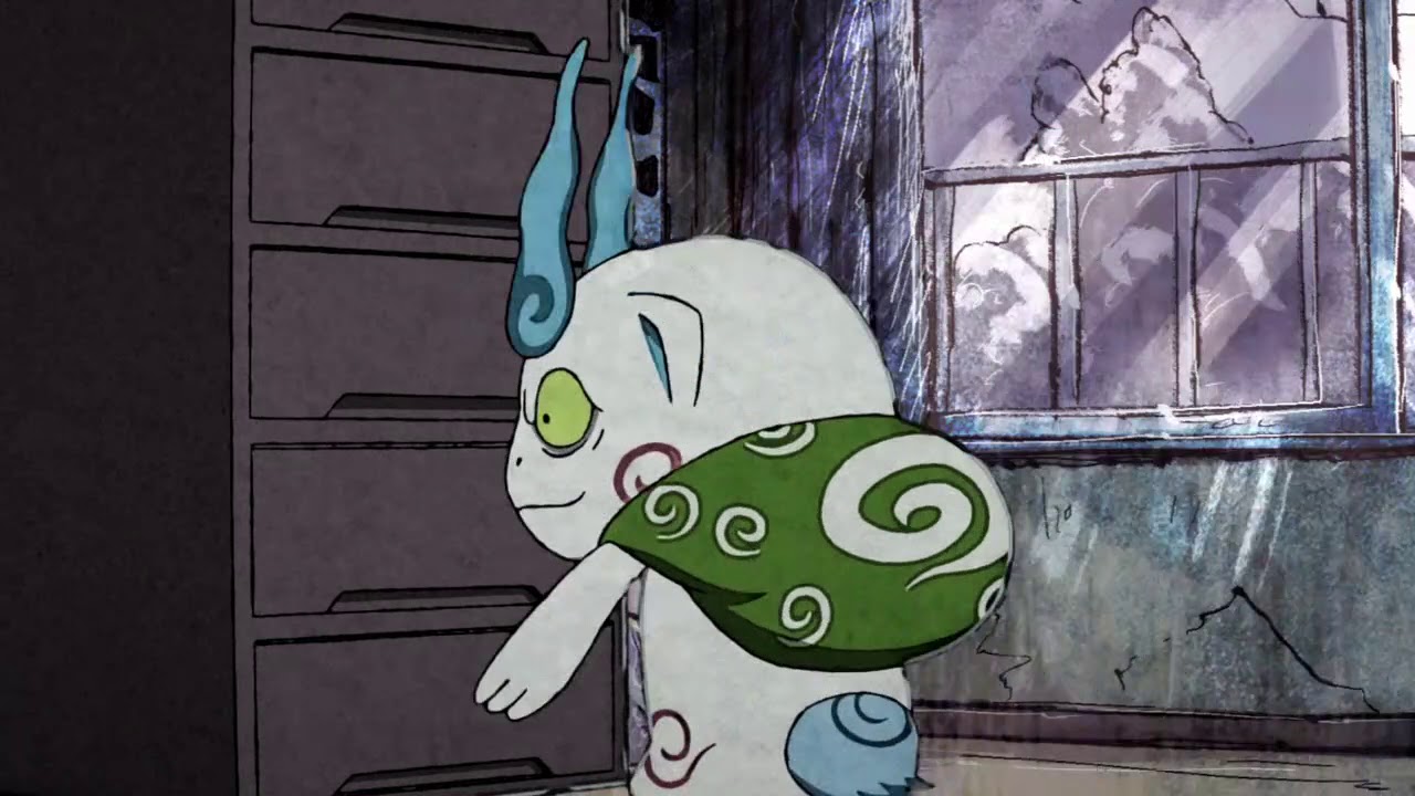 Kuroi yo kai watch eats komasan and jibanyan