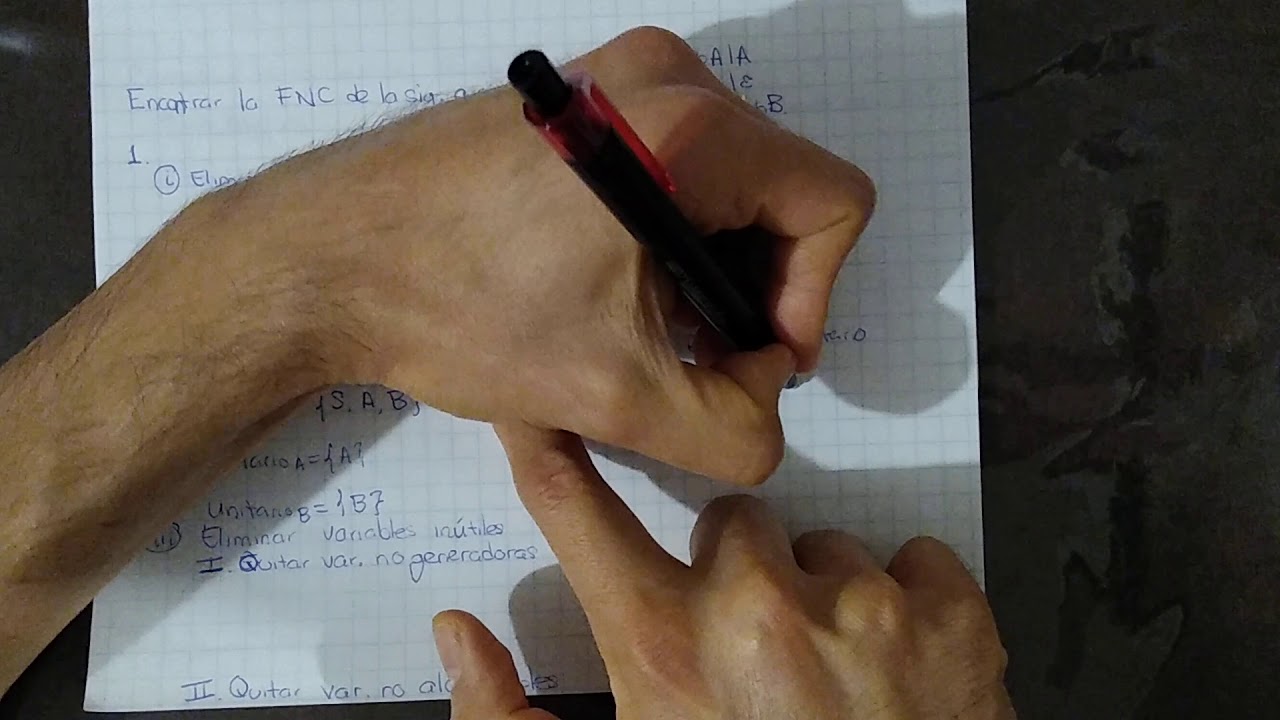 Forma Normal de Chomsky.  Algoritmo CKY (Parte I)