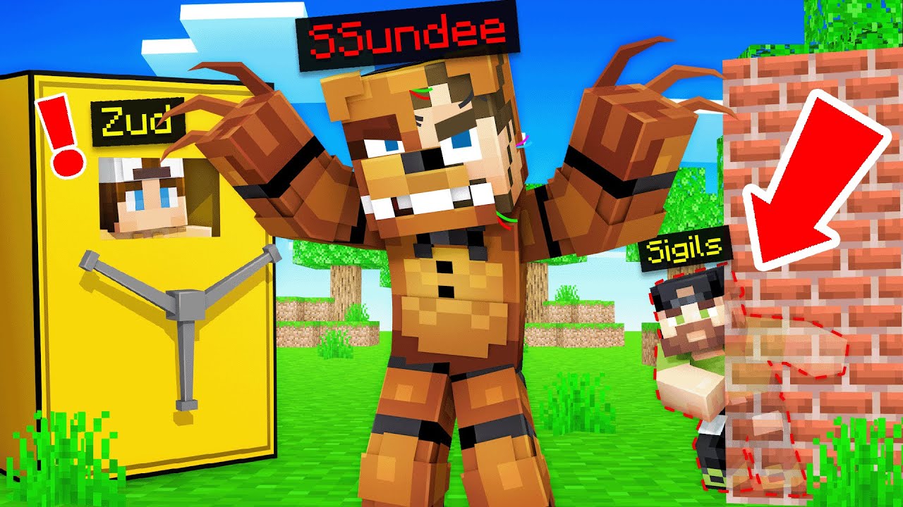TOXIC FNAF Pizzeria Hide and Seek in Minecraft...