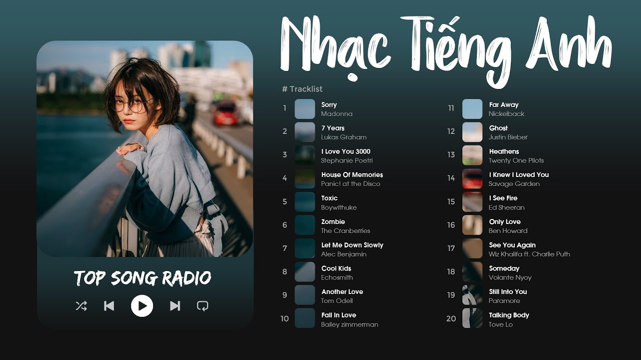 Nhạc Tiếng Anh Hay 2024 - Playlist Những Bản Nhạc English US-UK Giai Điệu Buồn Nhẹ Nhàng Cực Chill