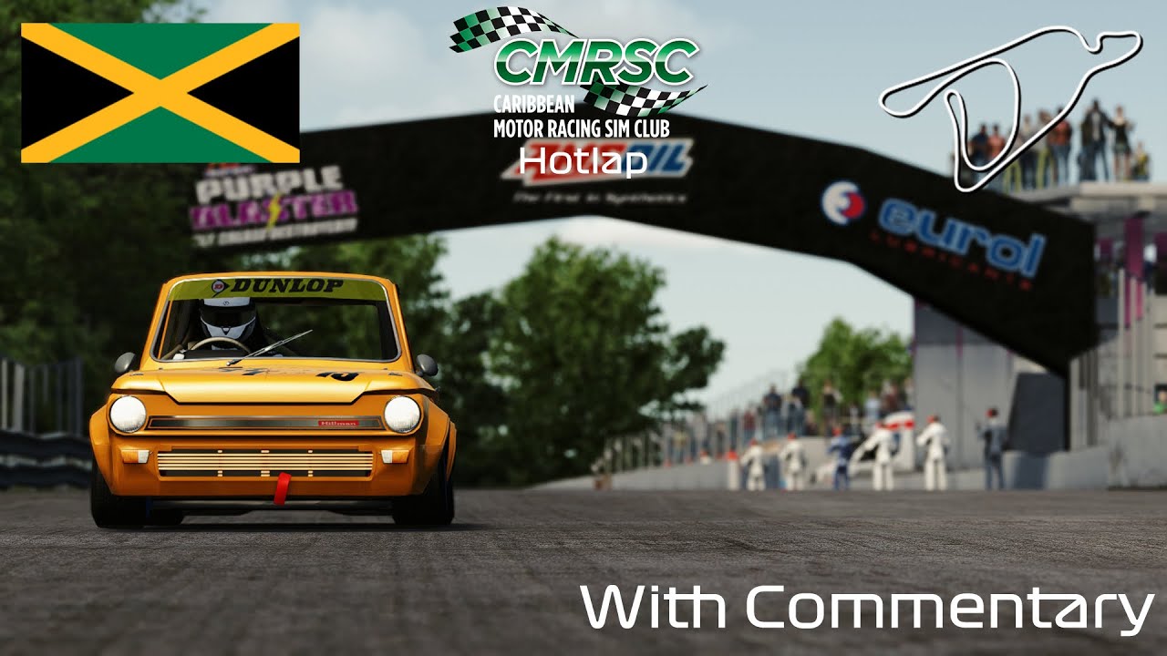 Caribbean Motor Racing Sim Club Hillman Imp @ Dover Raceway Jamaica Hotlap with Commentary!