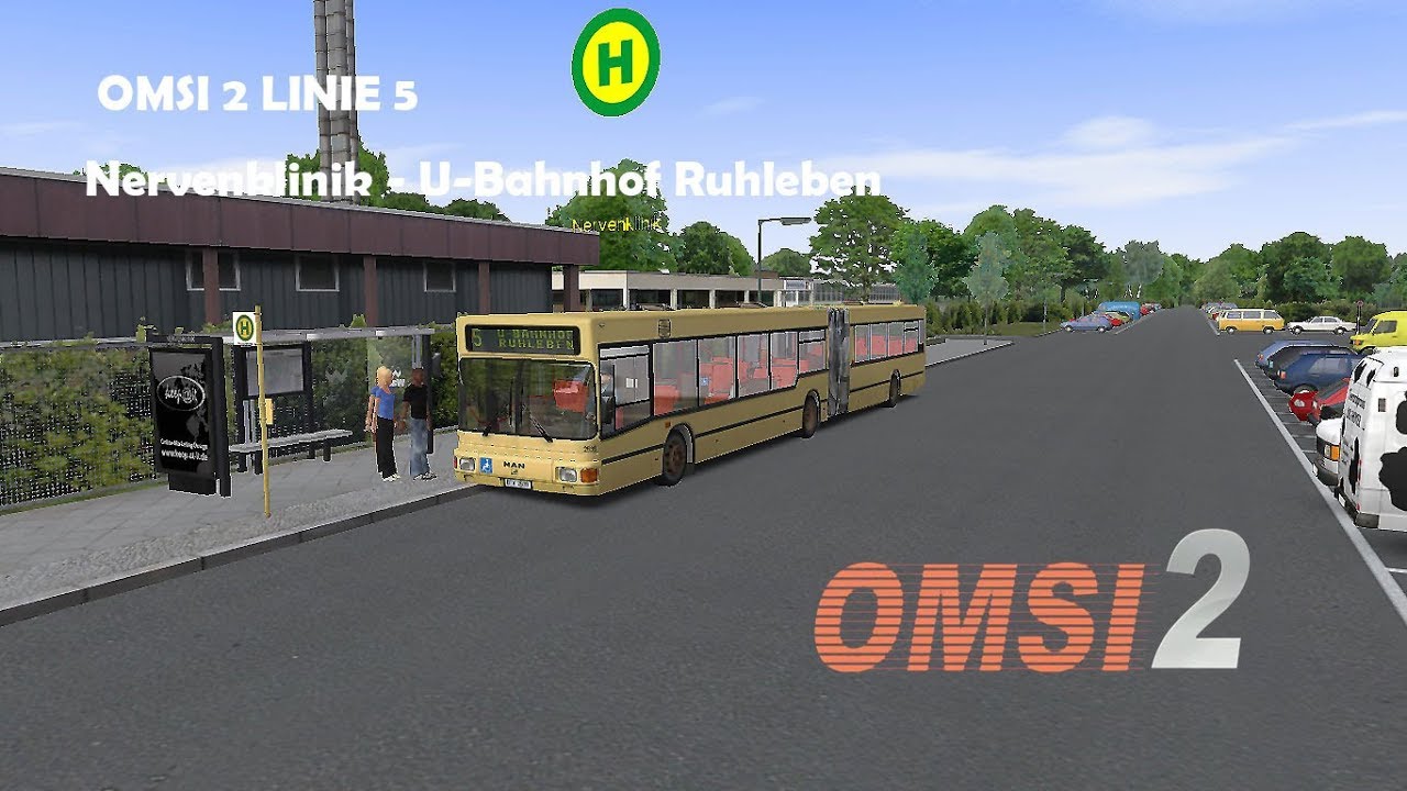 [OMSI 2] Map Berlin Spandau #Linie 5 Nervenklinik - U-Bahnhof Ruhleben