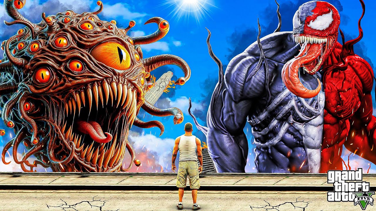 FRANKLIN BECAME VENOM CARNAGE In GTA 5