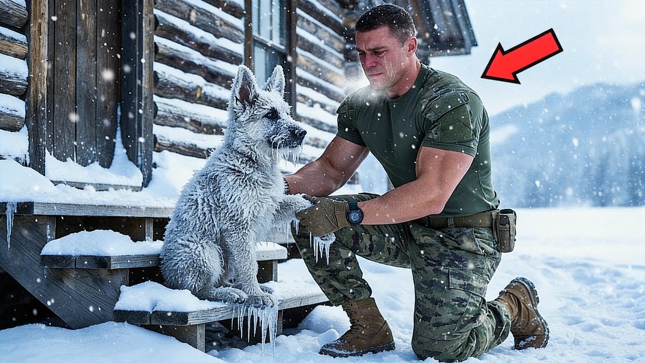 Officer Found a Frozen Puppy on His Steps — What He Did Next Shocked Everyone!