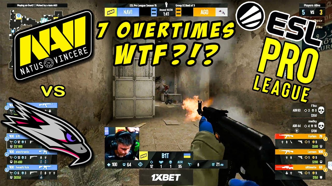 [3td LONGEST match in history] NaVi vs AGO [Group D | BO3][ESL Pro League Season 15] CSGO HIGHLIGHTS