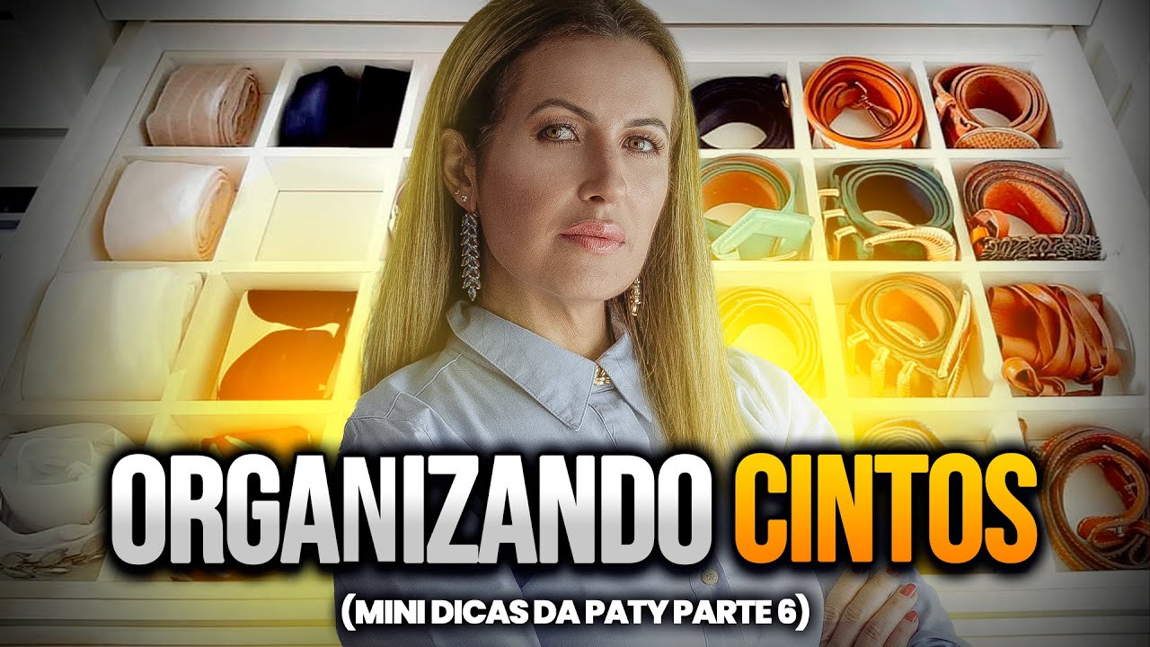DUAS OPÇÕES DE ORGANIZAÇÃO PARA CINTOS