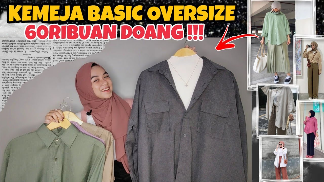SHOPEE HAUL KEMEJA BASIC OVERSIZE 60RIBUAN !!! BEST SELLER TERJUAL RIBUAN PCS