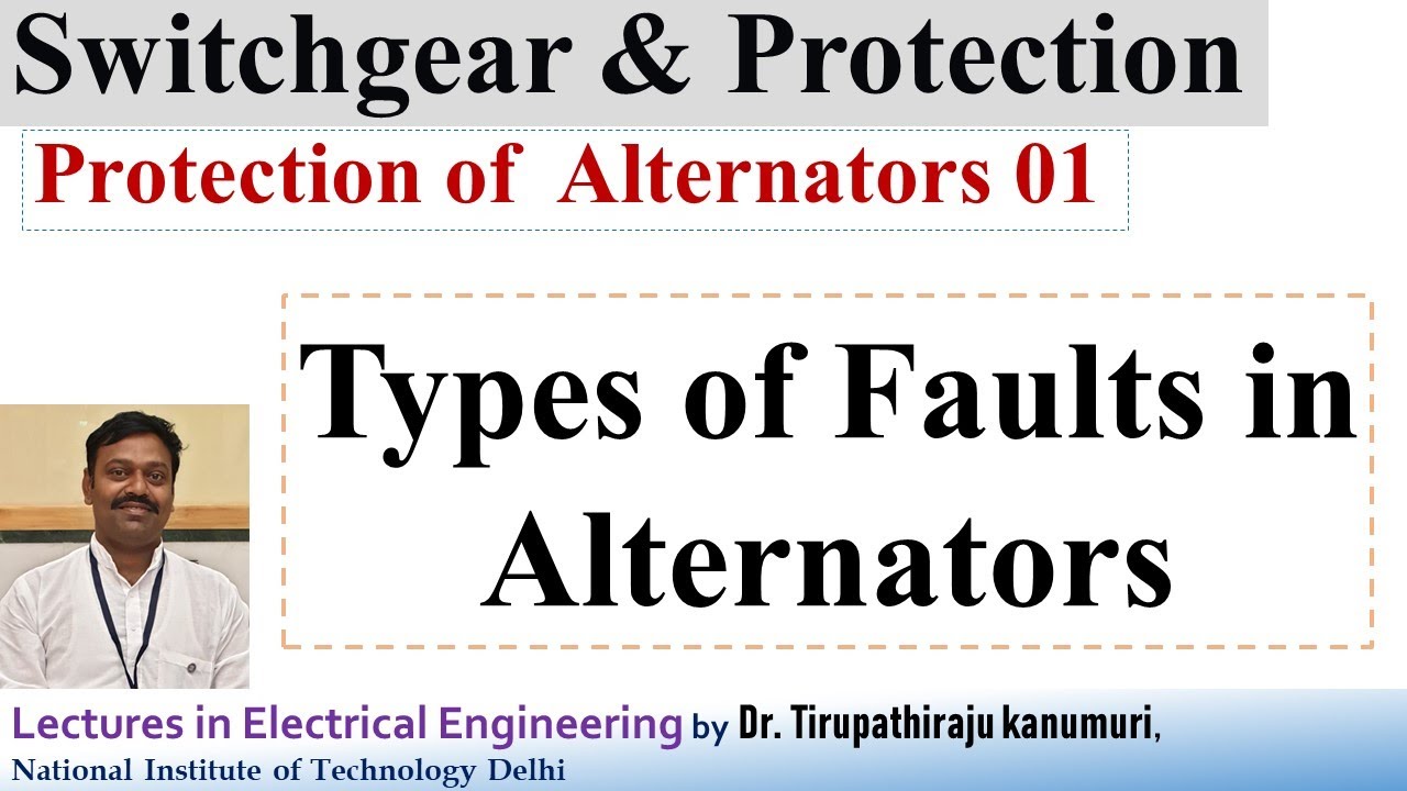 SGP411 Types of  Faults in  Alternators