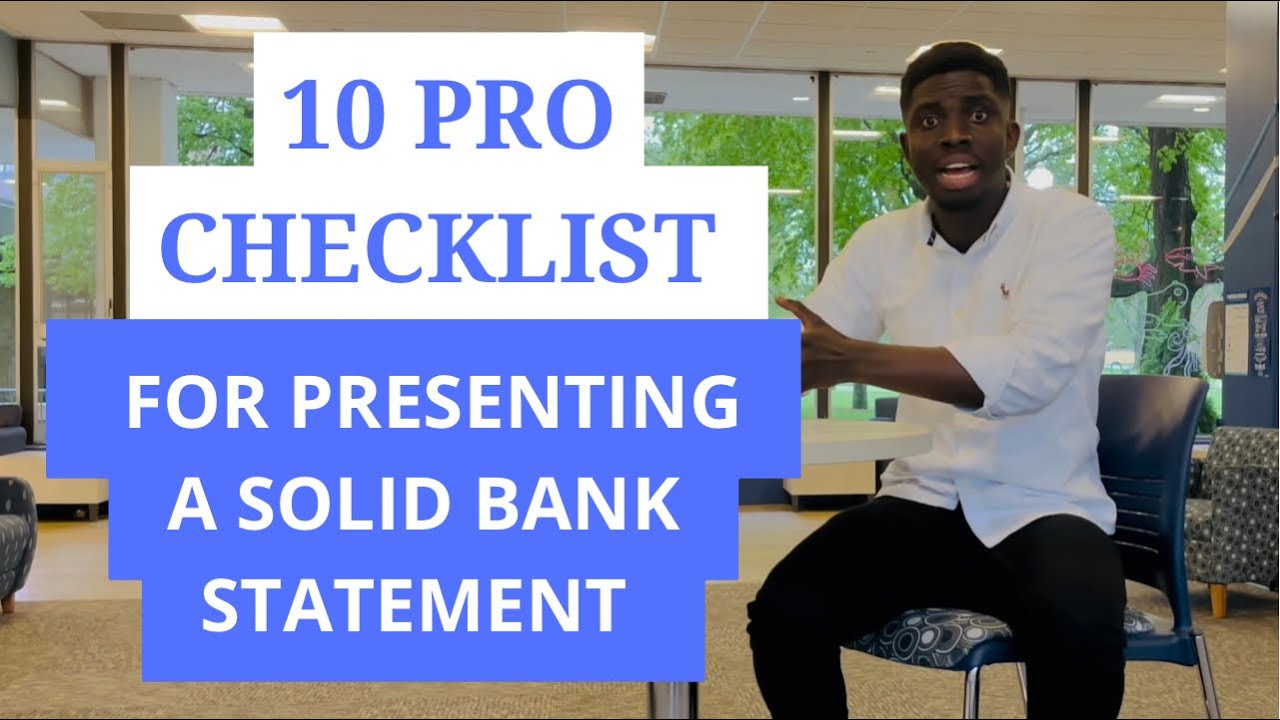 10 Pro Checklist for Presenting a Solid Bank Statement to Avoid Being Denied Your F1VISA #f1VISA🇺🇸