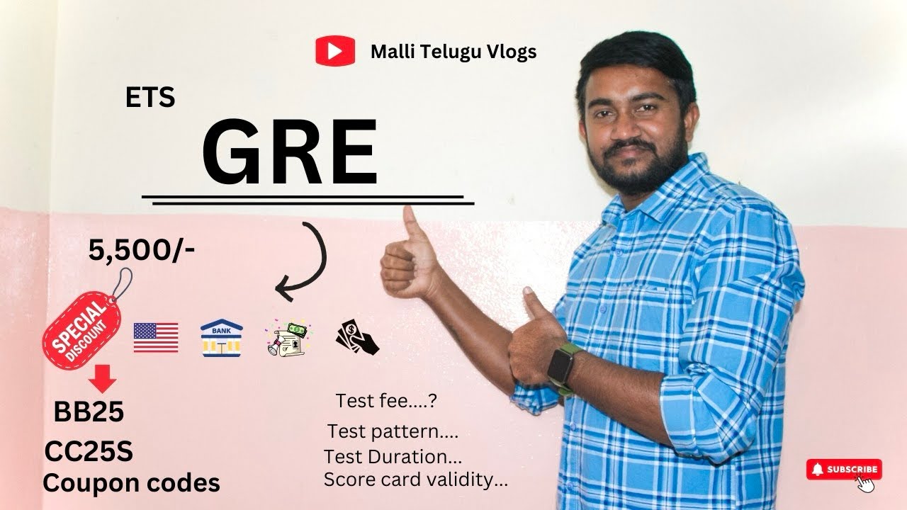 GRE general test  | GRE |Test pattern | ETS | Ms in USA | Malli Telugu Vlogs