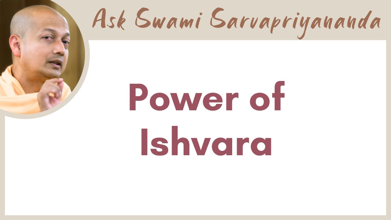Does Ishvara hold the unmanifested also? | Power of Ishvara