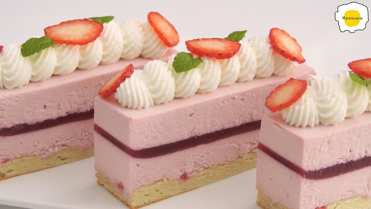 Raspberry Strawberry Cheese Mousse Cake