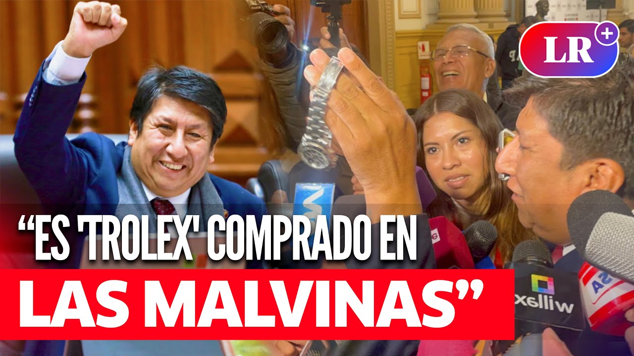 Waldemar Cerrón NIEGA que USE RELOJ ROLEX: “Es ‘TROLEX’, de S/300 y comprado en LAS MALVINAS” | #LR