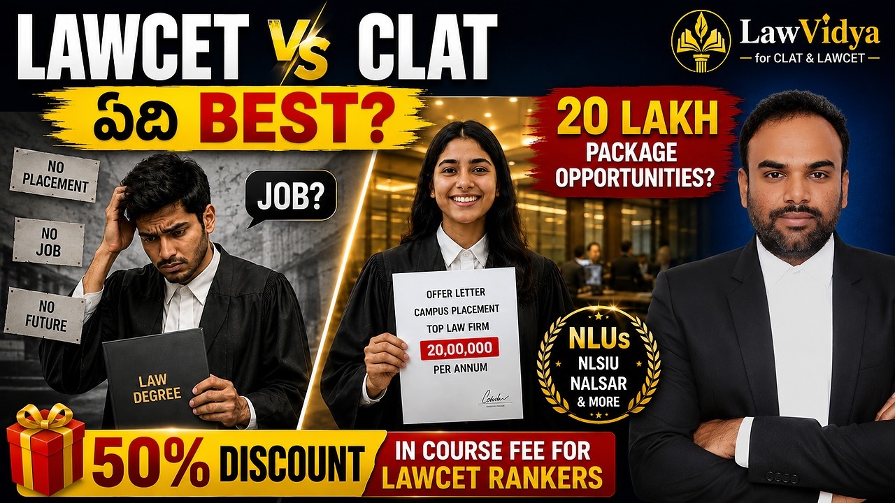 LAWCET vs CLAT | Jobs & Opportunities after 5 Yr LLB?