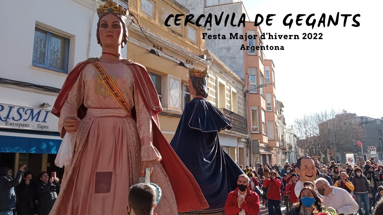 Cercavila de gegants - Festa Major d'hivern d'Argentona (16/1/2022)
