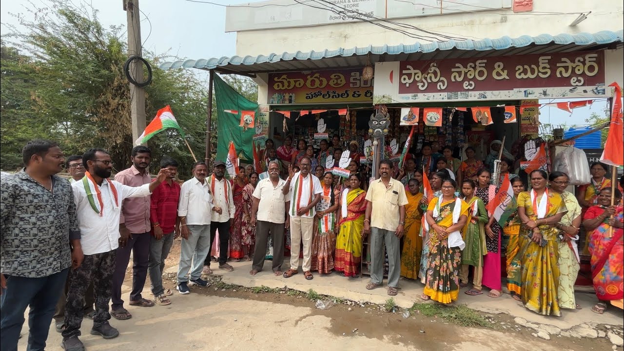 18th division municipal corporation election campaign congress party Smt. Gadiga himabindu srinivas.