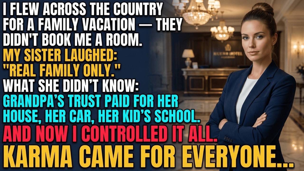 My Mom Forgot to Book Me a Room on Our Family Trip — Then Grandpa Made ME the Trustee...