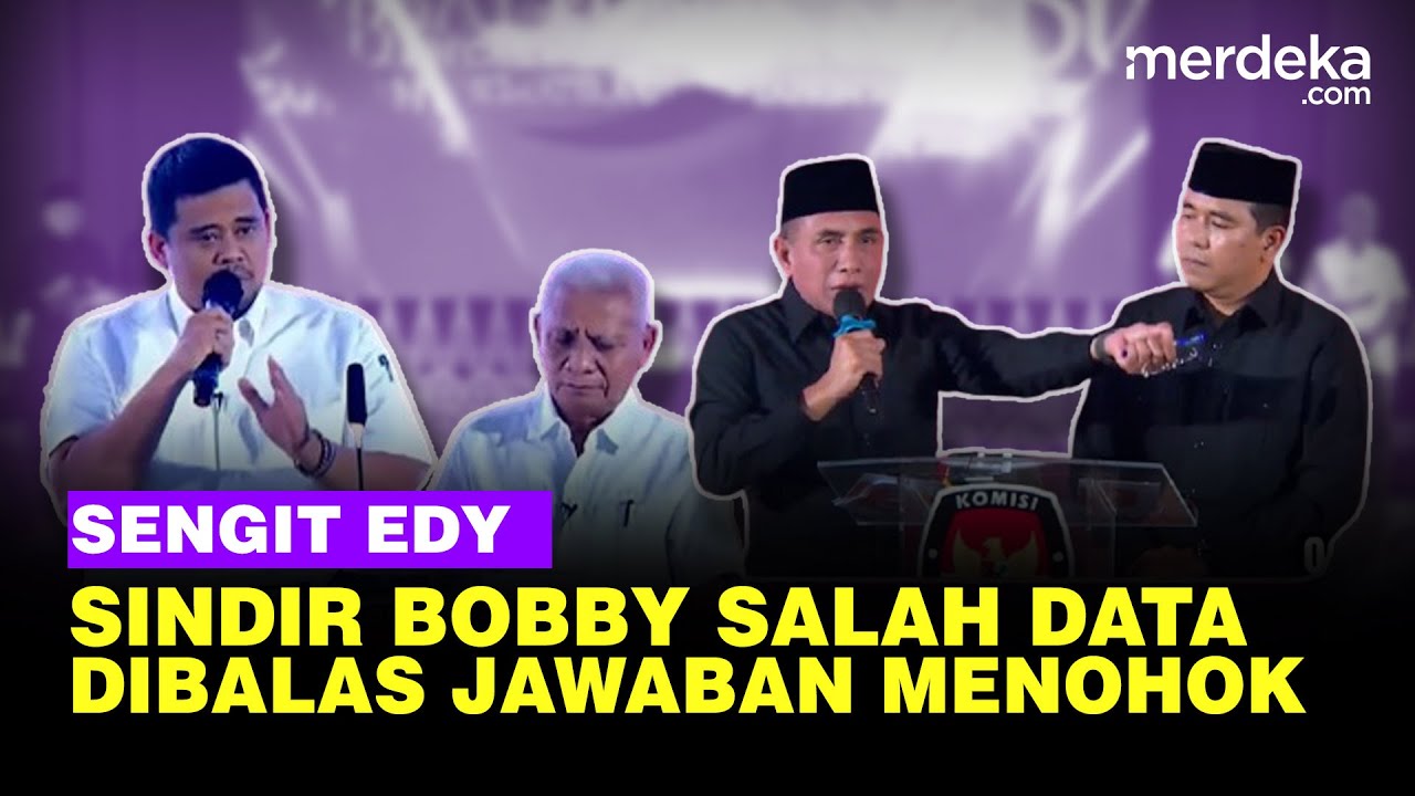 Sengit Edy Panas Skak Bobby Salah Data, Dibalas Jawaban Menohok di Debat Sumut