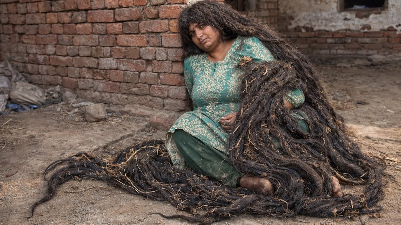 Hair 3 METERS LONG!! 😱 Homeless Woman’s Tragic Story & Last Haircut 💔 1