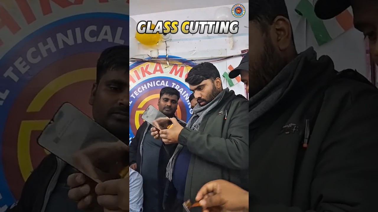 Mobile Glass Cutting by Students🔥❤️‍🔥 | Practical Work 