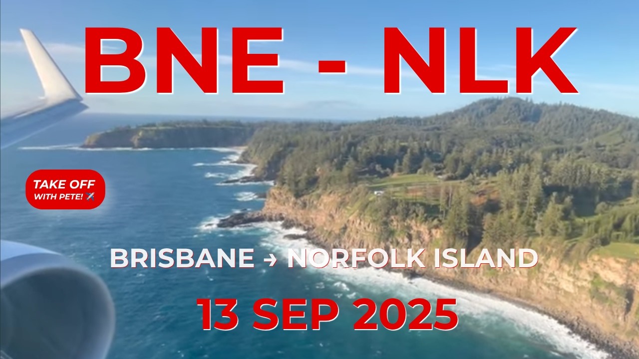 Take Off With Pete | QF183 Brisbane to Norfolk Island | Qantas Boeing 737-800
