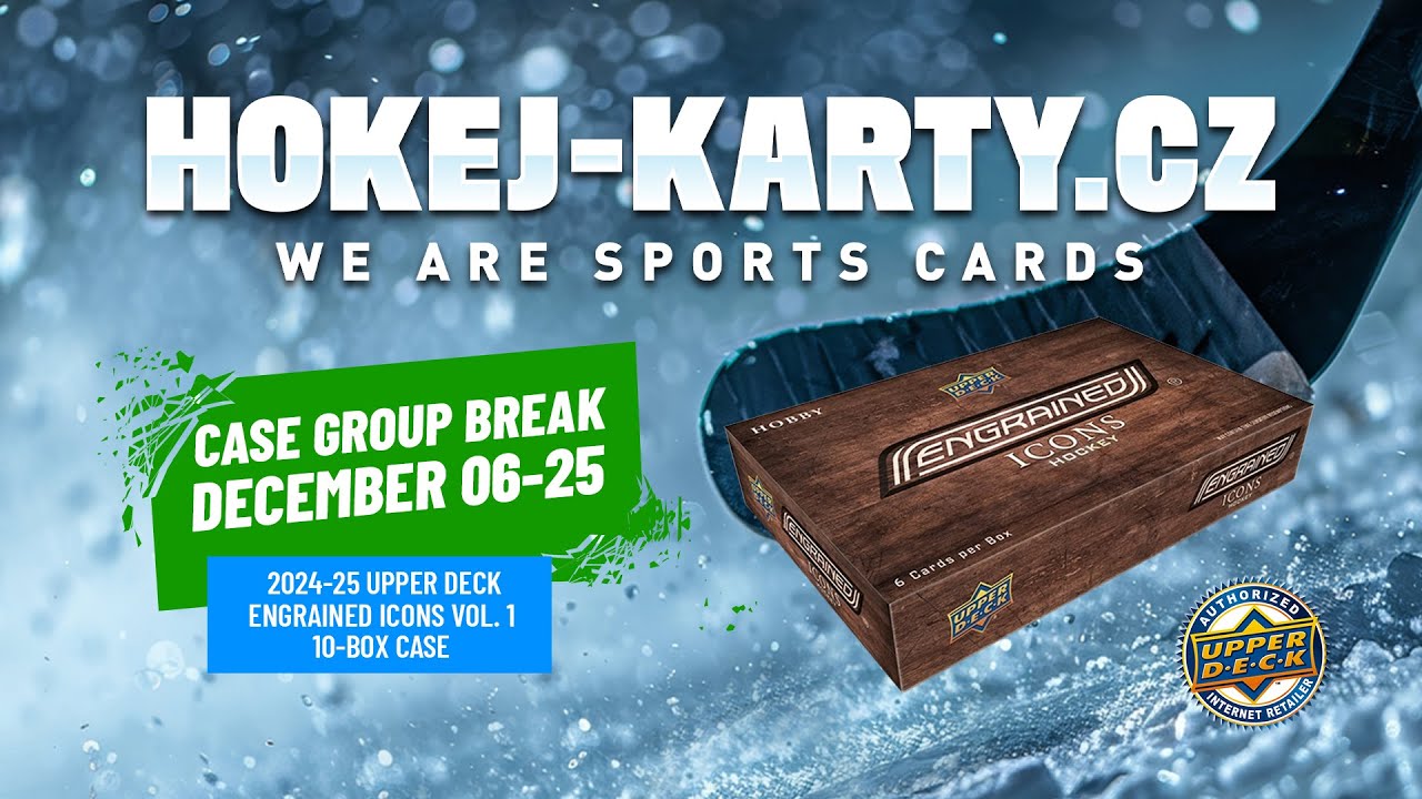 HOKEJ-KARTY.CZ CASE GROUP BREAK DECEMBER 06-2025 - 2024-25 UD ENGRAINED ICONS HOCKEY