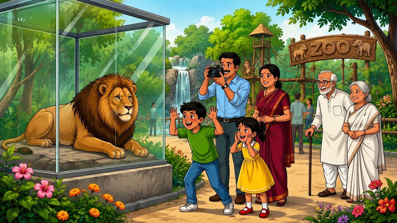 90s Nostalgia: Chidiya Ghar Ki Sair Aur Bachpan Ki Yaadein 🦁🦒 | Cinematic Animated Story