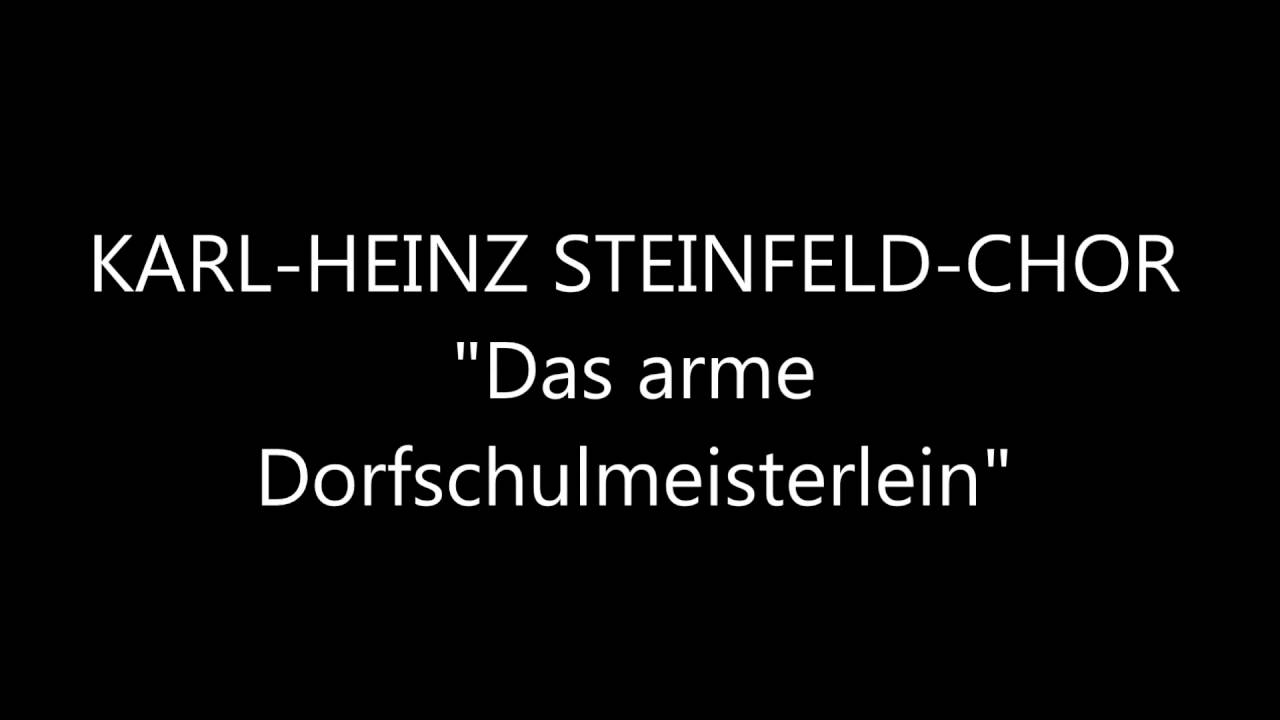 Das arme Dorfschulmeisterlein