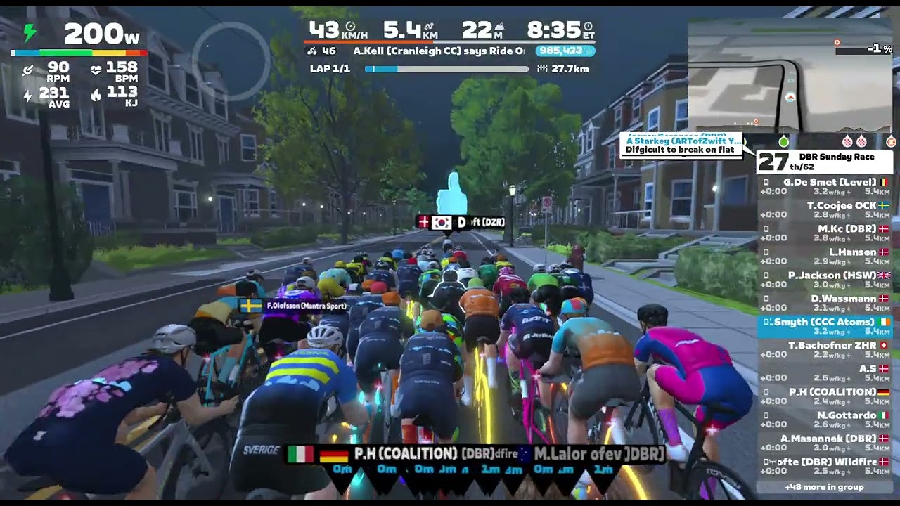 Zwift - Race: DBR Sunday Race (C) on Libby Hill After Party in RichmondZwift 2024 10 20 10 01 51