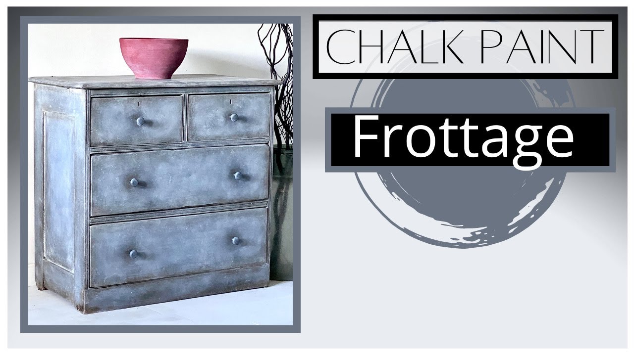 How to Chalk Paint using Frottage & Ragging Techniques for a Primitive Rustic Effect