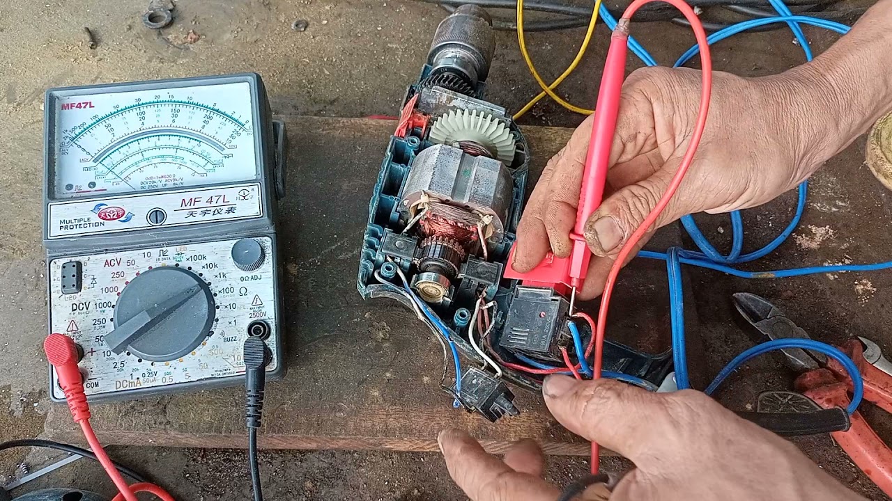 sửa máy khoan đang khoan bị mất điện tự sửa tại nhà