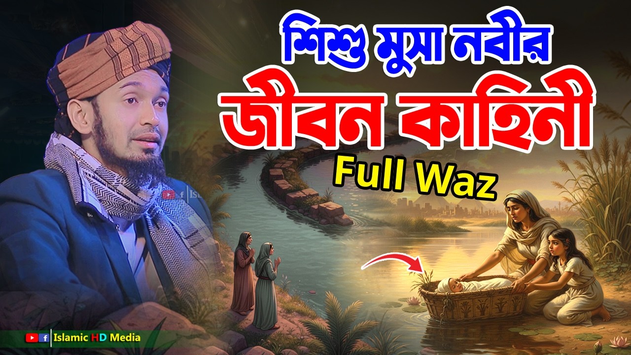 শিশু মুসা নবীর জীবন কাহিনী ফুল ওয়াজ || Full Waz || Abdul Wadud Siddiki Waz 