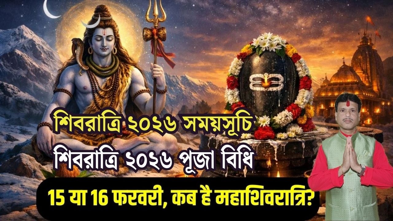 শিবরাত্রি ২০২৬ সময়সূচি | Shivratri 2026 Date and Time | Shiv Chaturdashi 2026 Date | Shiv Puja Niyam