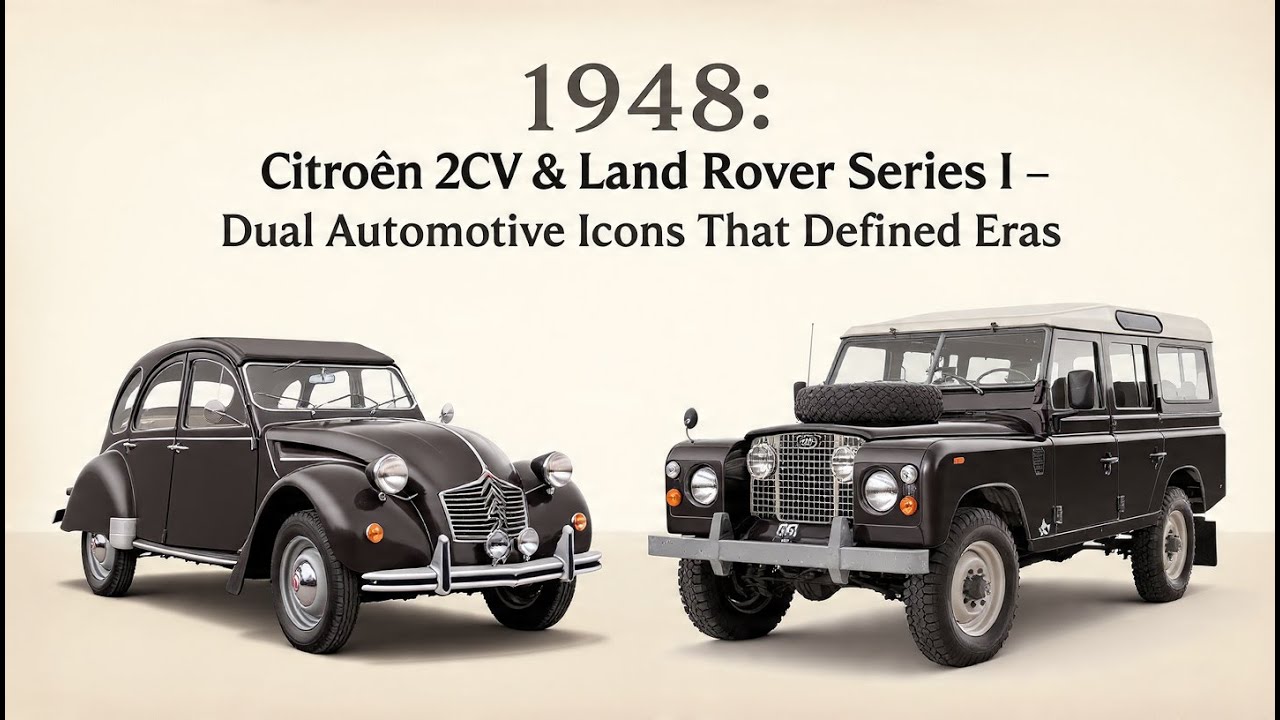 1948 | Citroën 2CV vs Land Rover Series I | The Cars That Changed Global Mobility