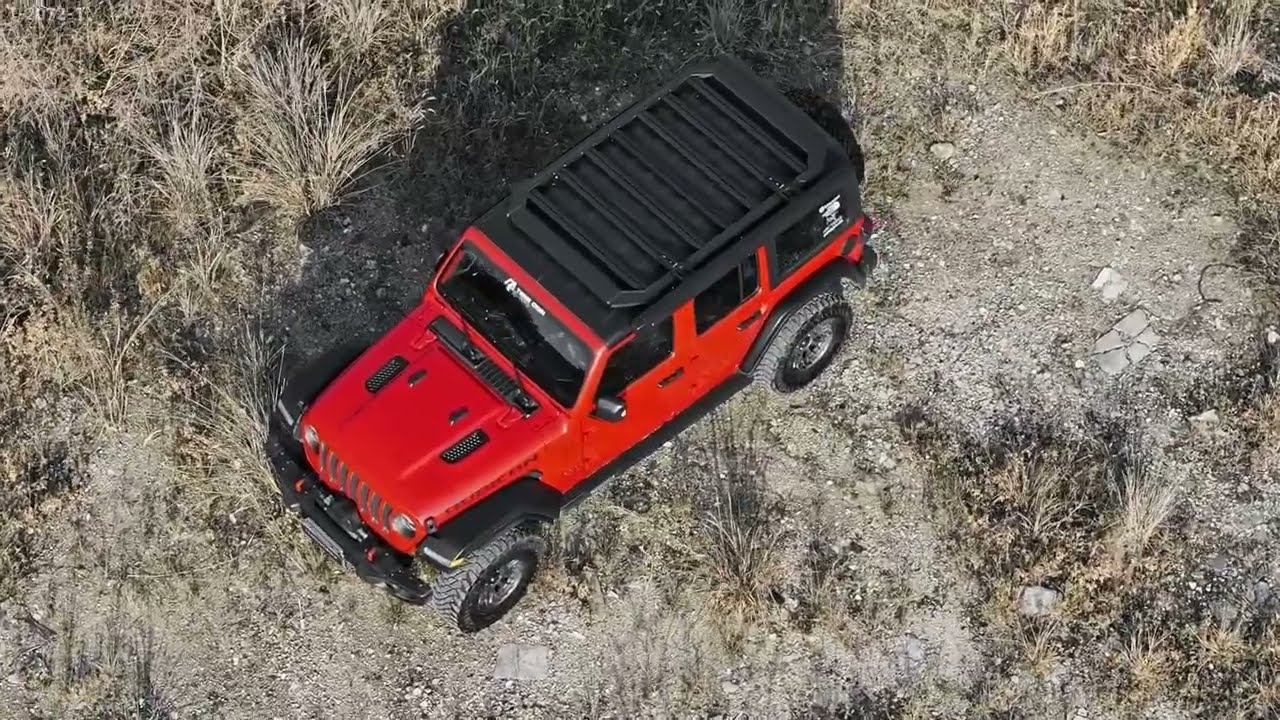 Jeep loaded, trails waiting. Roof rack ready.