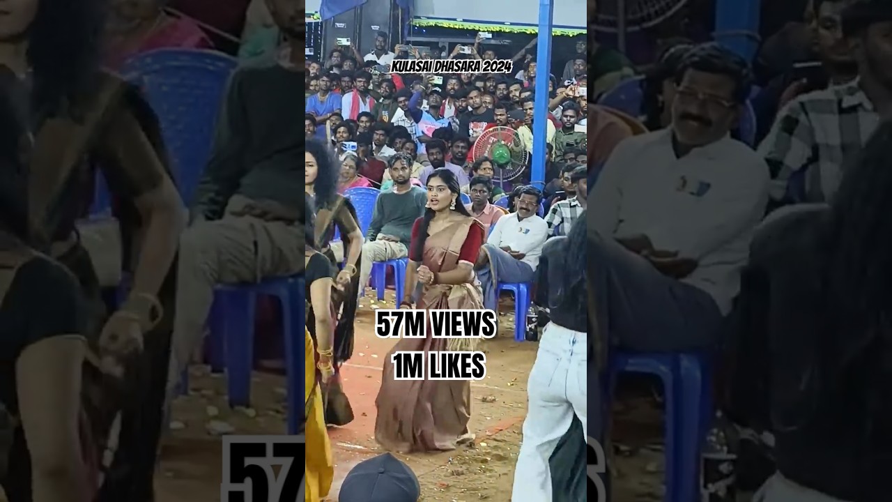 Tamil actress dance in kulasai dhasara #kulasaidasara2024 #shorts #shortsdance #dance #entertainment