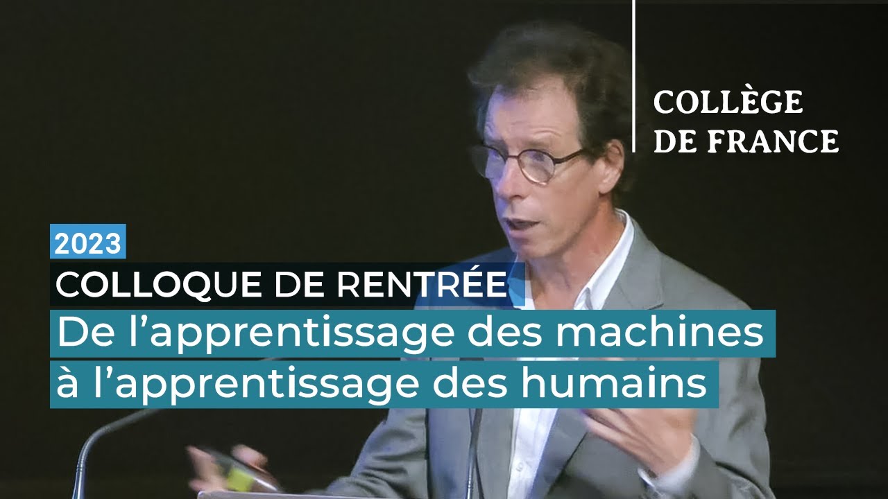 De l'apprentissage des machines &agrave; l'apprentissage des humains - St&eacute;phane Mallat