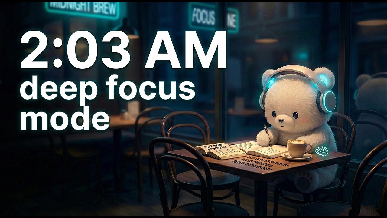 the only person left in the cafe (deep focus)