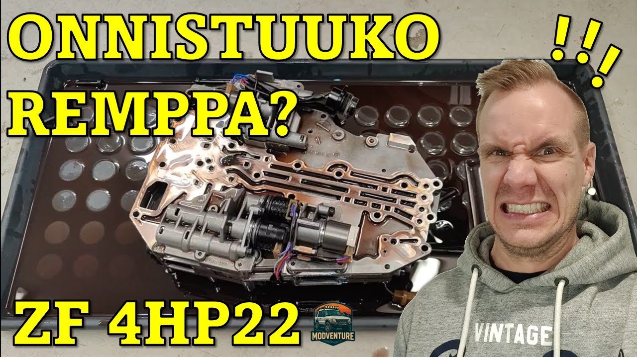 ZF 4HP22 REMPPAUS TUOTTAA HAASTETTA! MAHTAAKO TOIMIA ENÄÄ?