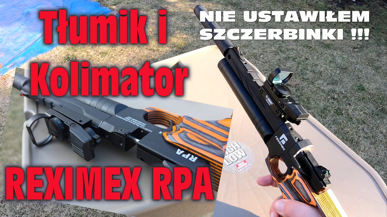 Wiatrówka Reximex RPA 5,5mm  - Tłumik SilentForce i Kolimator Kandar 1x22x33A