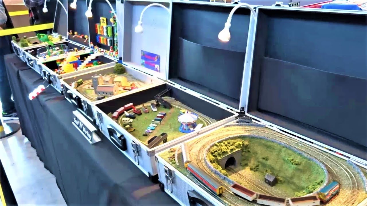 Über 25 Modelleisenbahnen im Koffer | Modell und Technik Stuttgart 2018